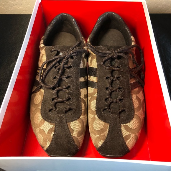 Coach Signature Canvas Sneakers - Picture 6 of 6